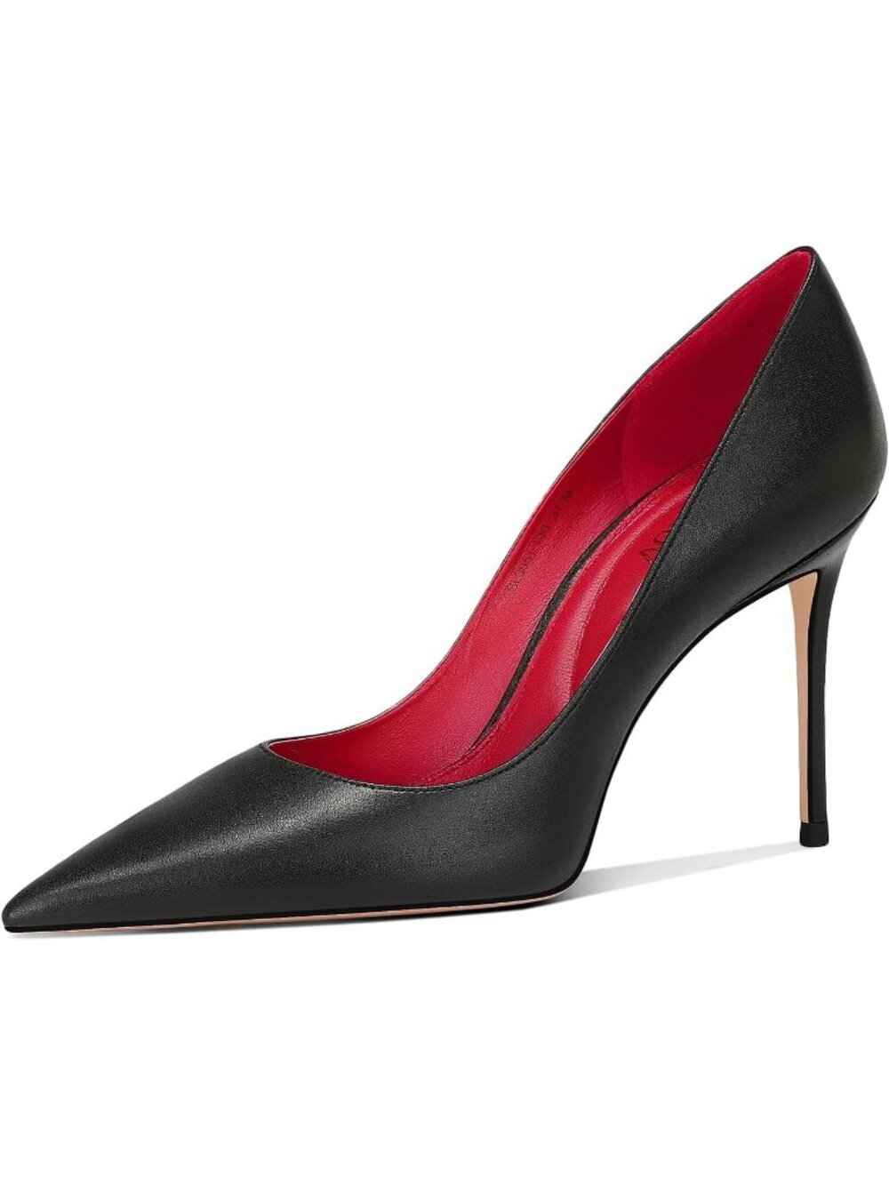 Women's Black Pointed Toe Stiletto Pumps Closed Toe High Heels Pointed Toe